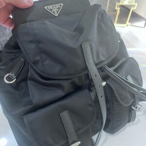 Prada Black Nylon Men's Backpack